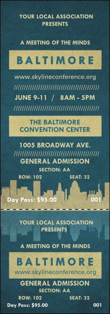 Baltimore Reserved Event Ticket Product Front