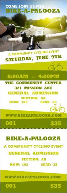 Bike A Palooza Reserved Event Ticket