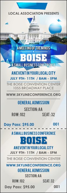Boise Reserved Event Ticket