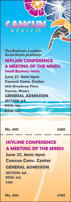 Cancun Reserved Event Ticket Product Front