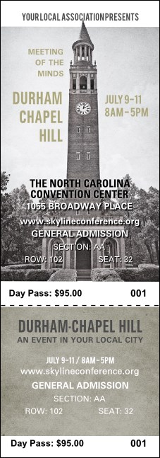 Chapel Hill Reserved Event Ticket