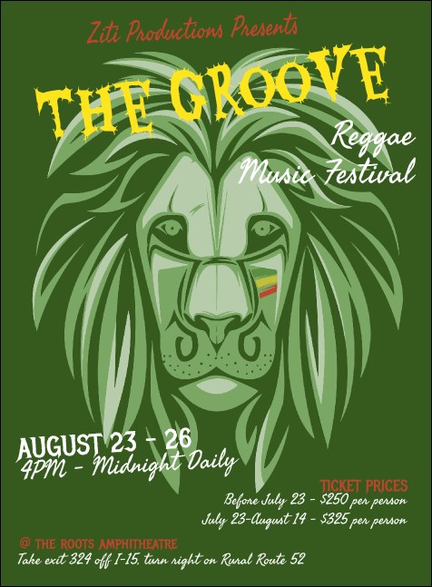 Reggae Lion Invitation