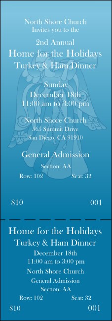 Christmas Angel Reserved Event Ticket Product Front