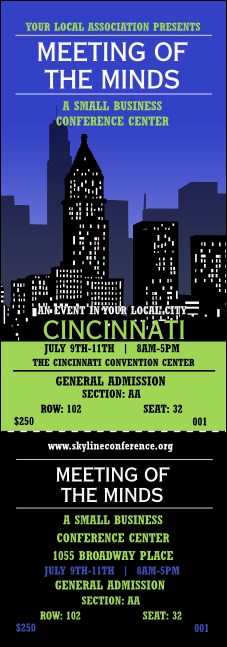 Cincinnati Skyline Reserved Event Ticket Product Front