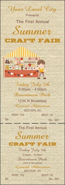 Craft Reserved Event Ticket Product Front