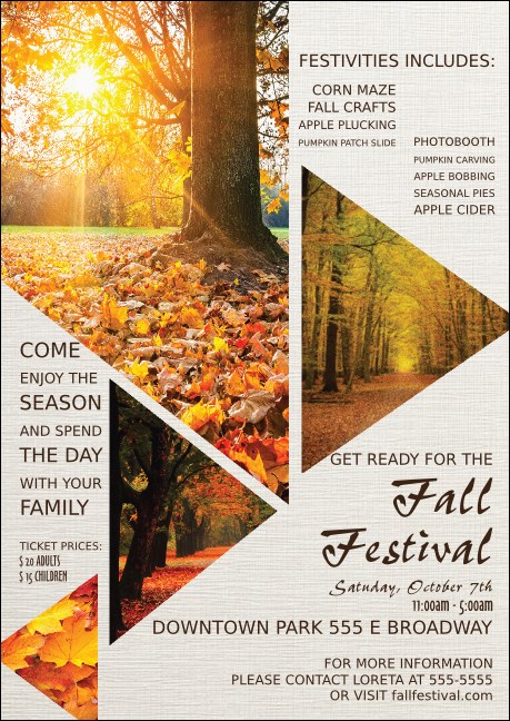 Fall Geometric Postcard Product Front