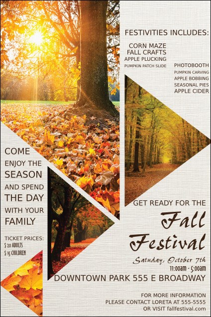 Fall Geometric Poster