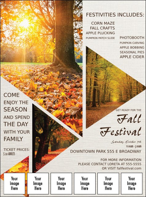 Fall Geometric Image Flyer Product Front