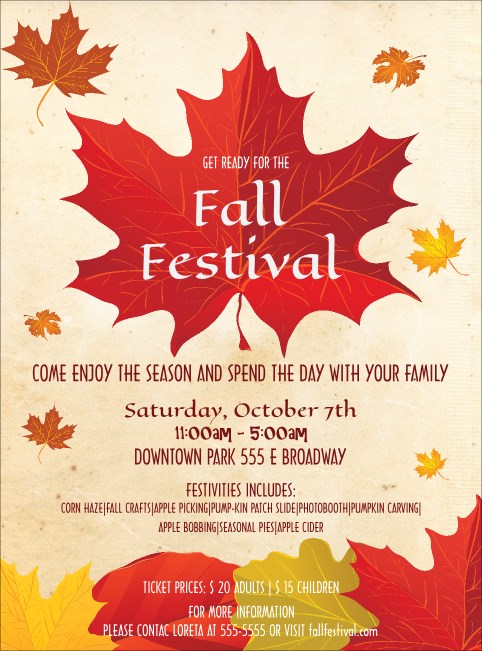 Fall Leaves Flyer