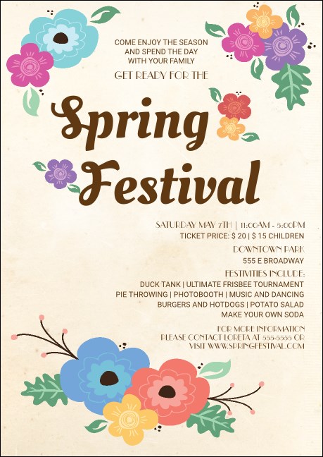 Spring Festival Postcard Product Front
