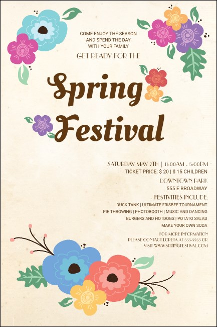 Spring Festival Poster Product Front