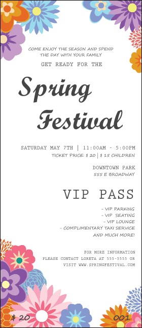 Spring Festival 3 VIP Pass Product Front