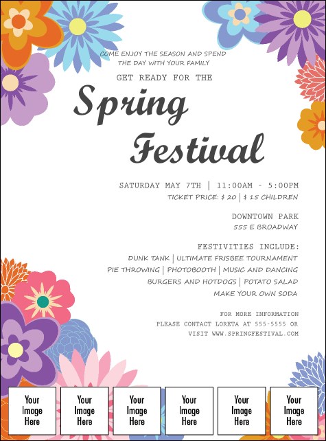 Spring Festival 3 Image Flyer Product Front