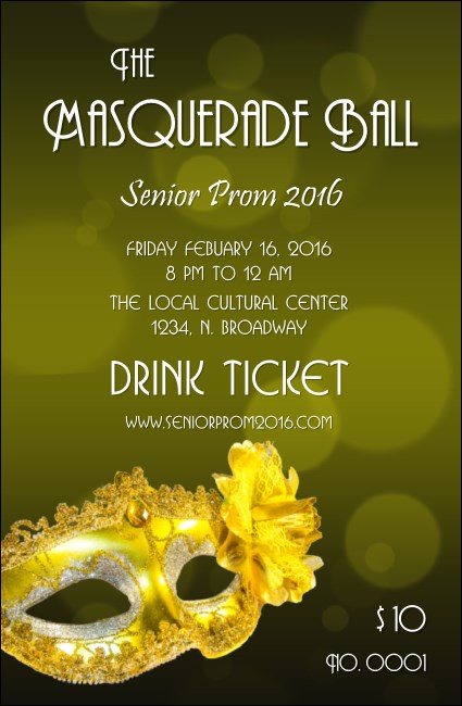 Masquerade Ball 2 Drink Ticket