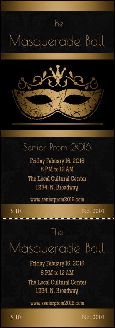 Masquerade Ball 3 Event Ticket Product Front