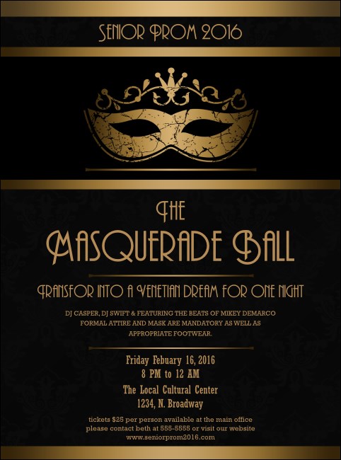 Masquerade Ball 3 Flyer