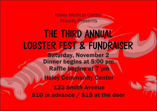 Lobster Club Flyer