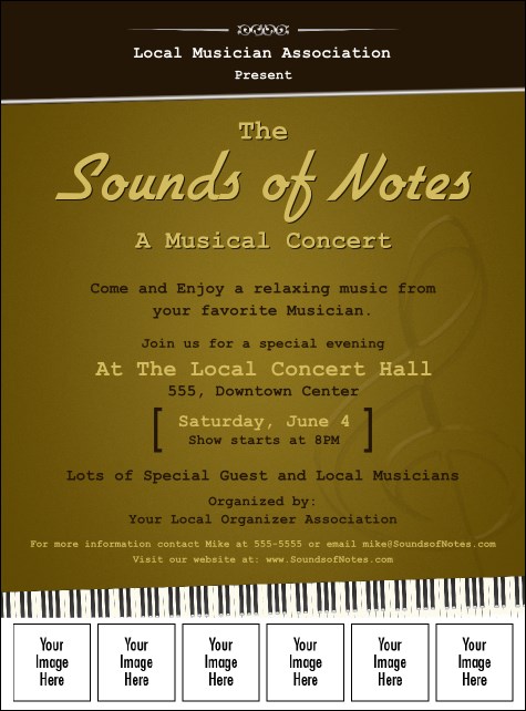 Sounds of Notes Image Flyer