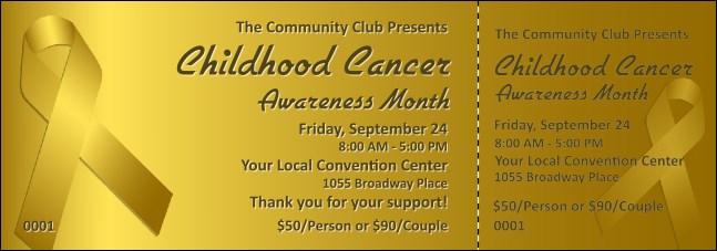 Childhood Cancer Awareness Month Event Ticket