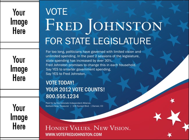 Patriotic Vote Flyer