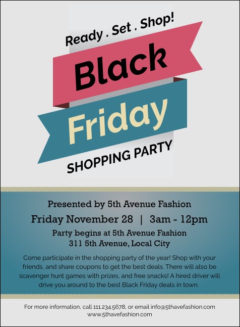 Black Friday Sale Invitation Product Front