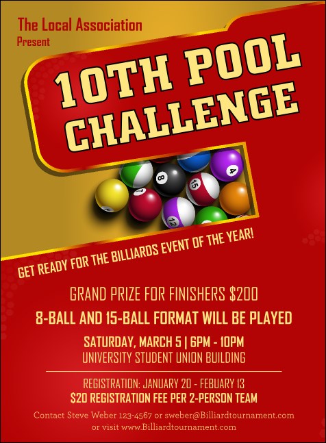 Pool Challenge Invitation