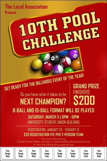 Pool Challenge Image Poster Product Front