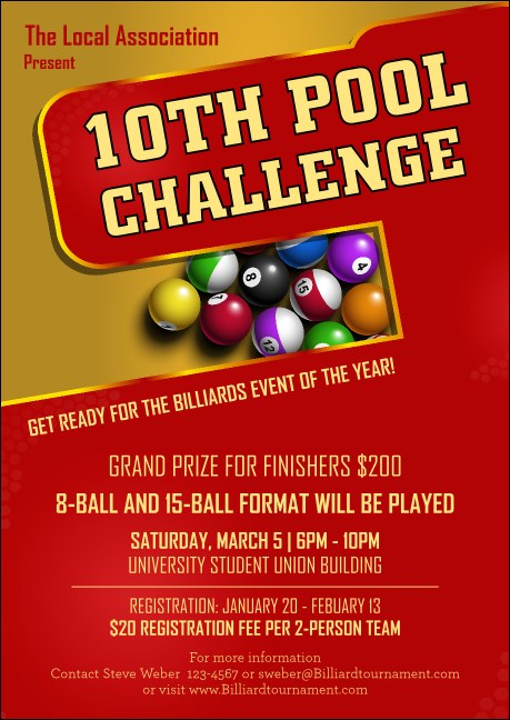 Pool Challenge Postcard