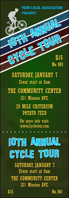 Cycle Tour Event Ticket