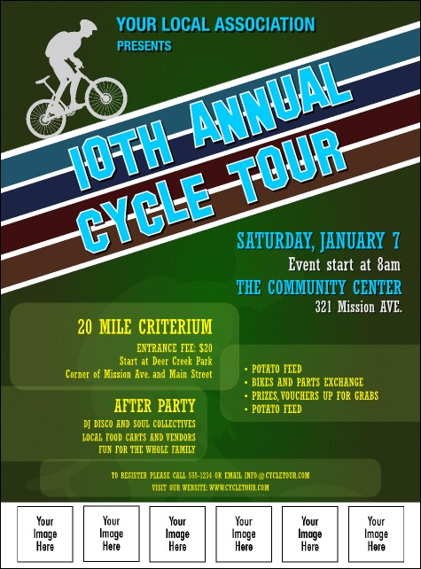 Cycle Tour Image Flyer