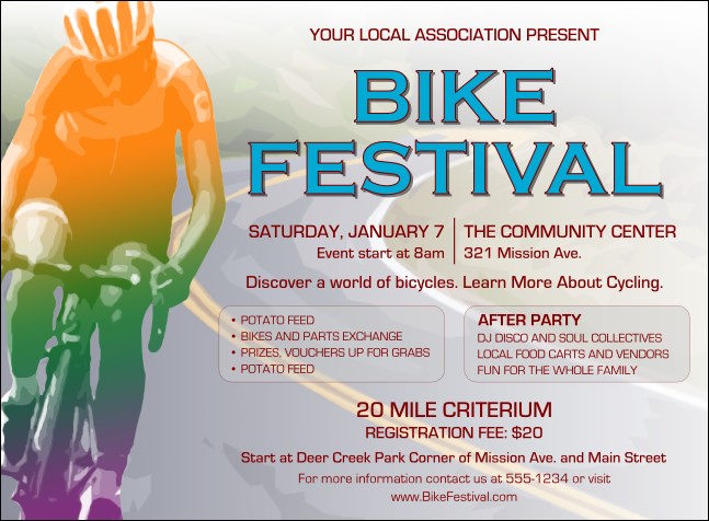 Bike Festival Invitation