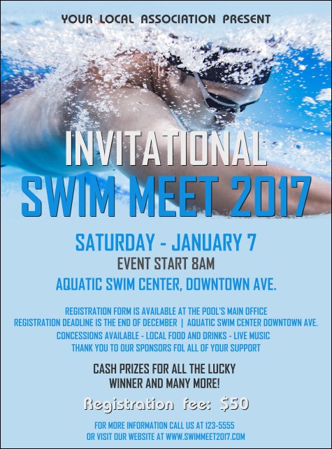 Swim Meet Flyer
