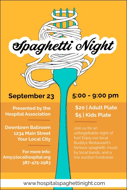 Retro Spaghetti Poster