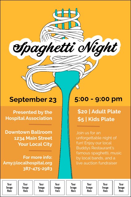 Retro Spaghetti Logo Poster