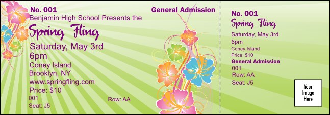 Spring Fling Reserved Event Ticket Product Front