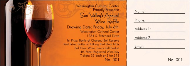 Wine Raffle Ticket 0007