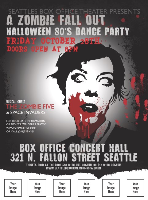 Zombie Woman Logo Flyer