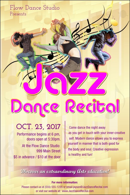 Jazz Dance Poster Product Front