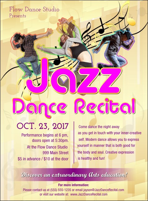 Jazz Dance Invitation