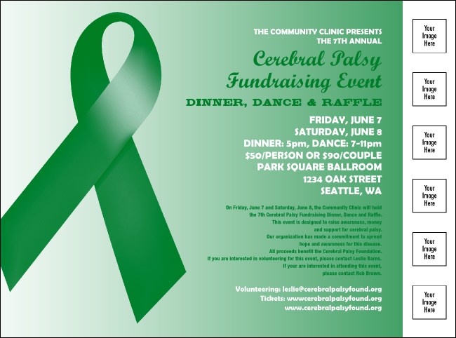 Green Ribbon Logo Flyer