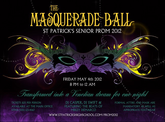 Masquerade Ball Flyer