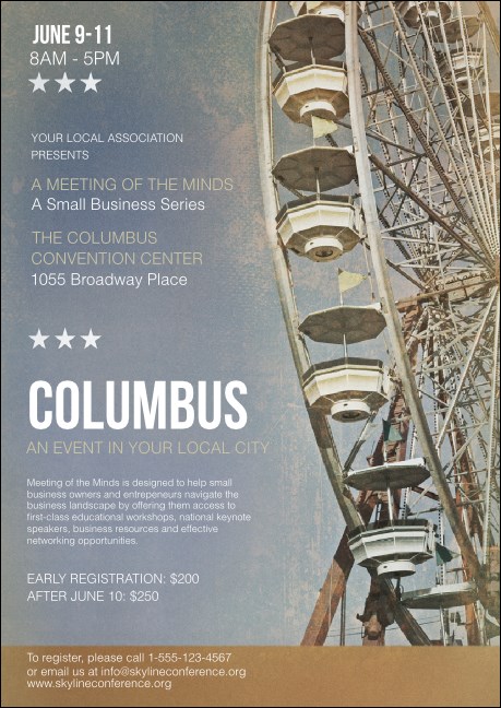 Columbus Postcard Mailer
