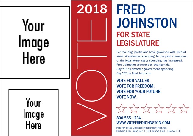 Modern Vote Postcard Mailer