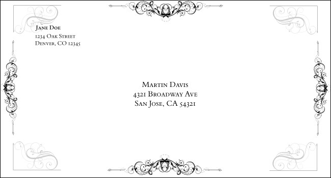 Black Tie Gala #6 1/2 Envelope Product Front