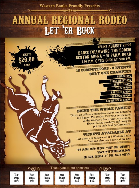 Rodeo Rustic Flyer Product Front