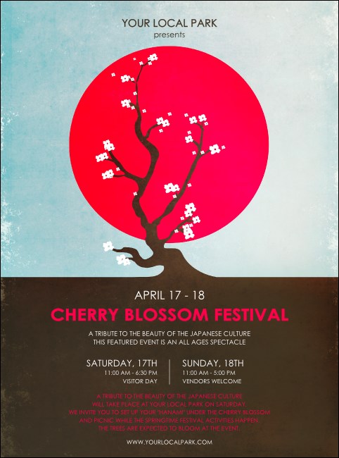 Cherry Blossom Circle Flyer Product Front