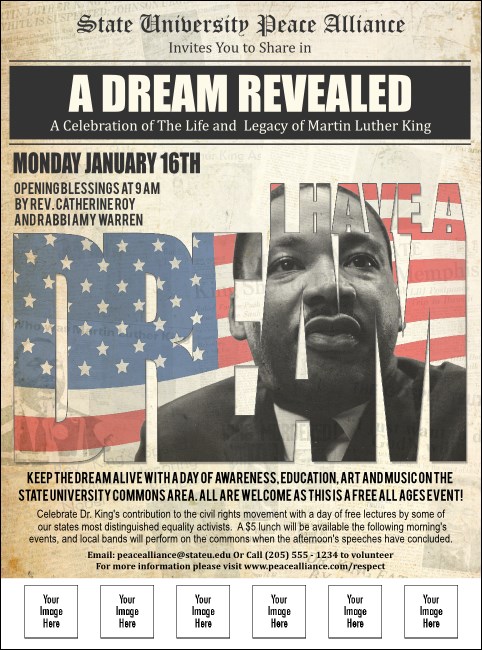 Martin Luther King Jr. Image Flyer Product Front