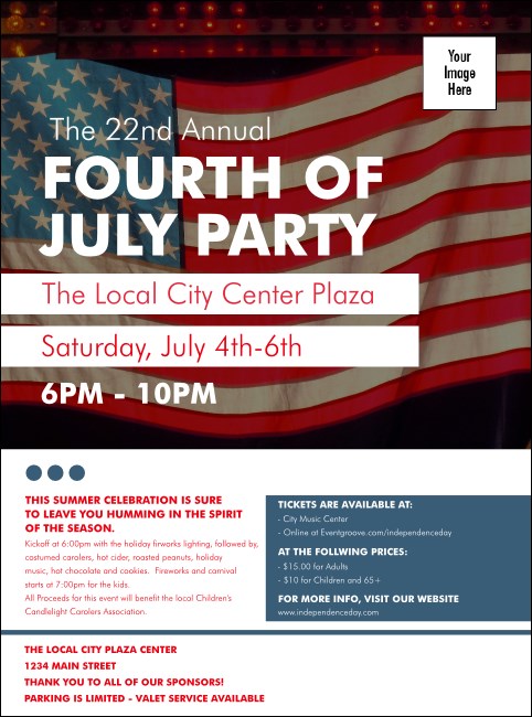 Fourth of July Flyer Product Front