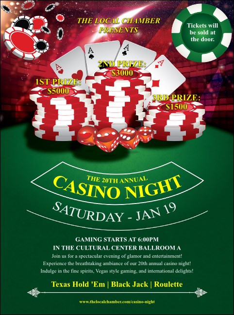 Casino Chips Flyer