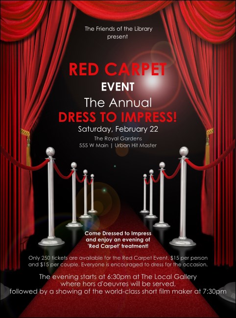 Red Carpet Flyer